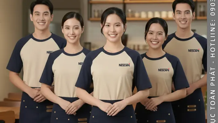 Tổng Hợp Mẫu Đồng Phục Cafe Cổ Tròn Đẹp