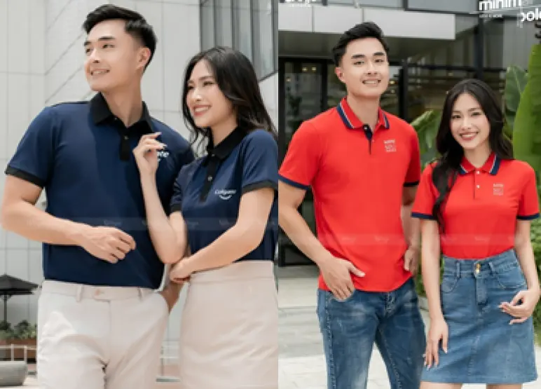 Mẫu Đồng Phục Polo Cổ Trụ