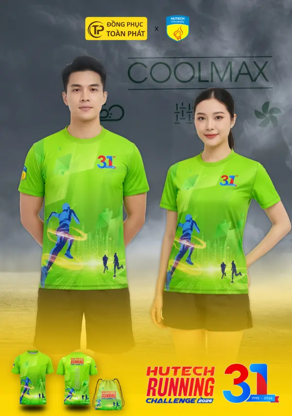 &Aacute;o Chạy Bộ Kỷ Niệm 31 Năm Đại Học Hutech 2026