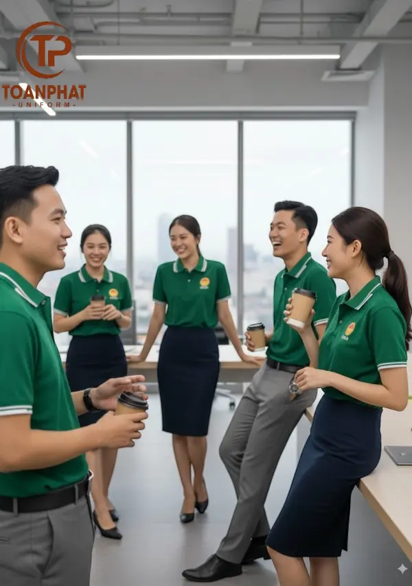 Áo Đồng Phục Học Viện Chính Trị Màu Xanh Ve Chai